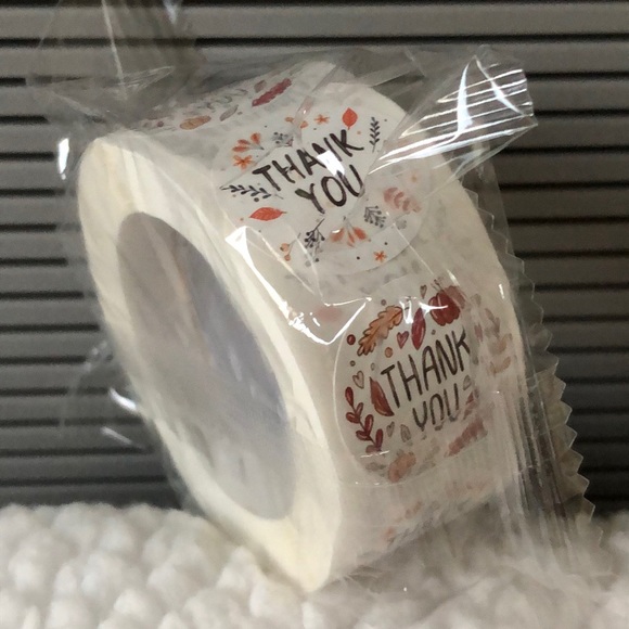 ⬇️500 Thank you stickers Fall roll - Picture 3 of 3